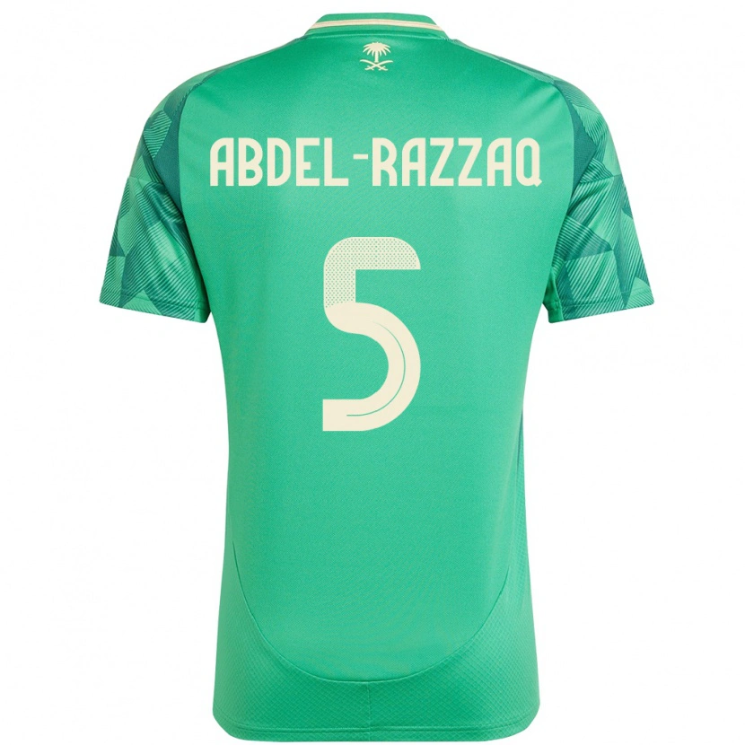 Danxen Hombre Camiseta Arabia Saudita Lana Abdel Razzaq #5 Verde 1ª Equipación 24-26 La Camisa