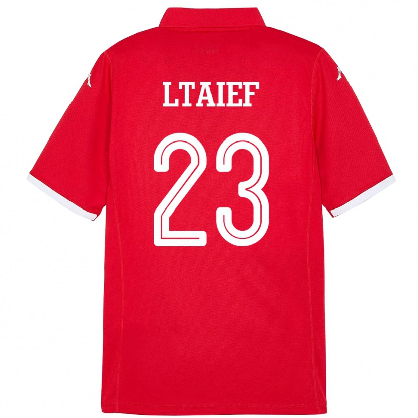 Danxen Hombre Camiseta Túnez Sayfallah Ltaief #23 Rojo 1ª Equipación 24-26 La Camisa
