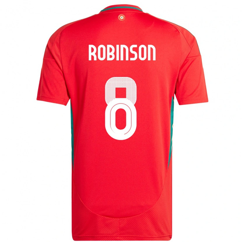 Danxen Hombre Camiseta Gales Milo Robinson #8 Rojo 1ª Equipación 24-26 La Camisa