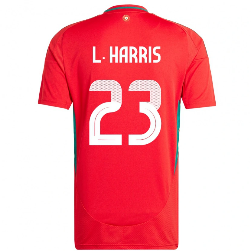 Danxen Hombre Camiseta Gales Luke Harris #23 Rojo 1ª Equipación 24-26 La Camisa