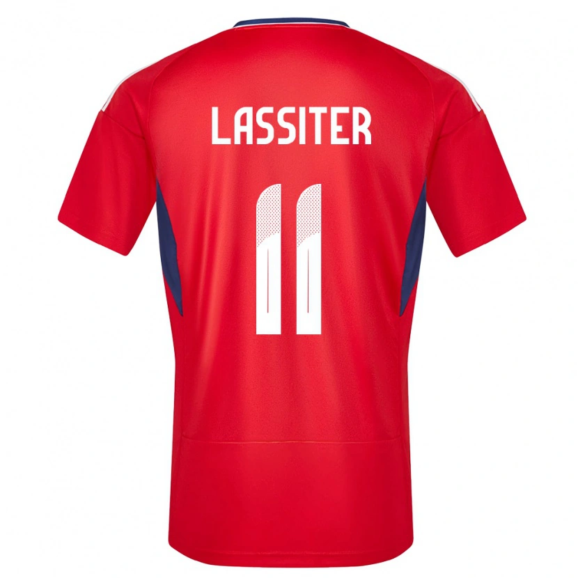 Danxen Hombre Camiseta Costa Rica Ariel Lassiter #11 Rojo 1ª Equipación 24-26 La Camisa