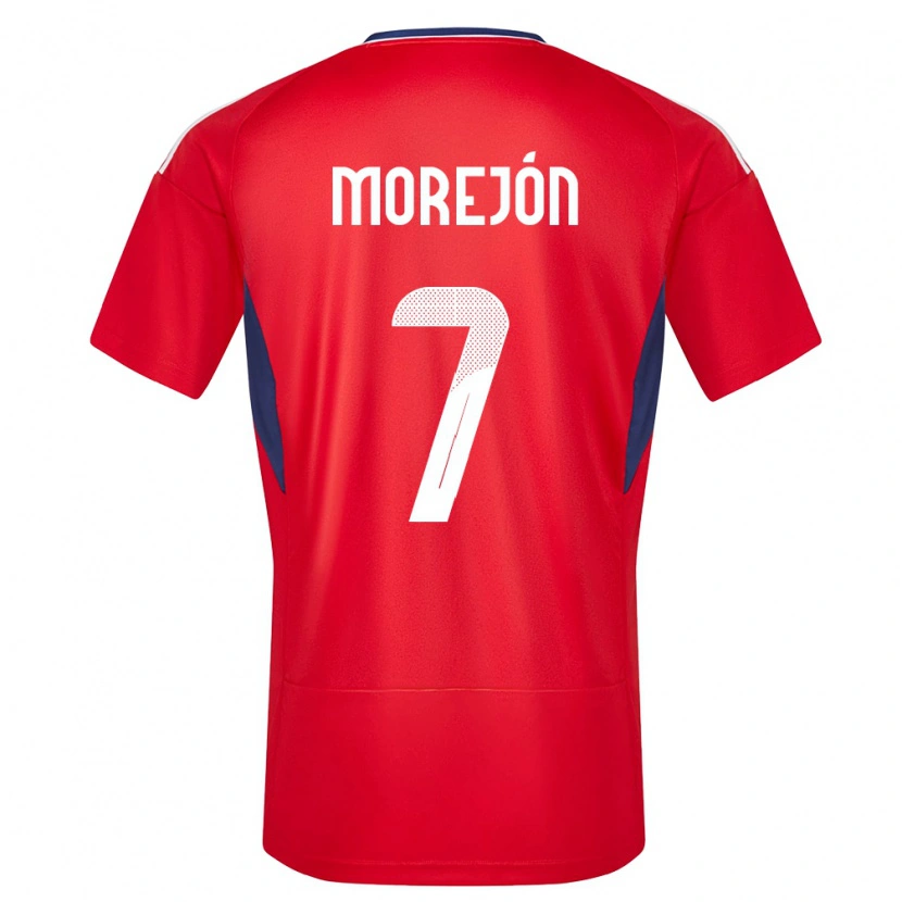Danxen Hombre Camiseta Costa Rica Jorge Morejón #7 Rojo 1ª Equipación 24-26 La Camisa