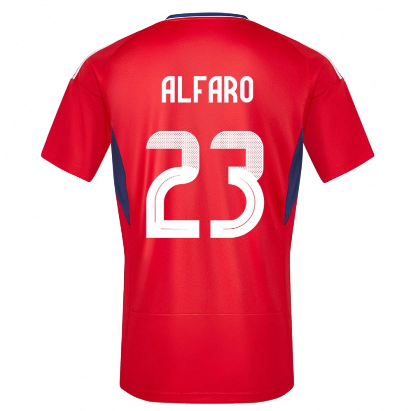 Danxen Hombre Camiseta Costa Rica Marshall Alfaro #23 Rojo 1ª Equipación 24-26 La Camisa