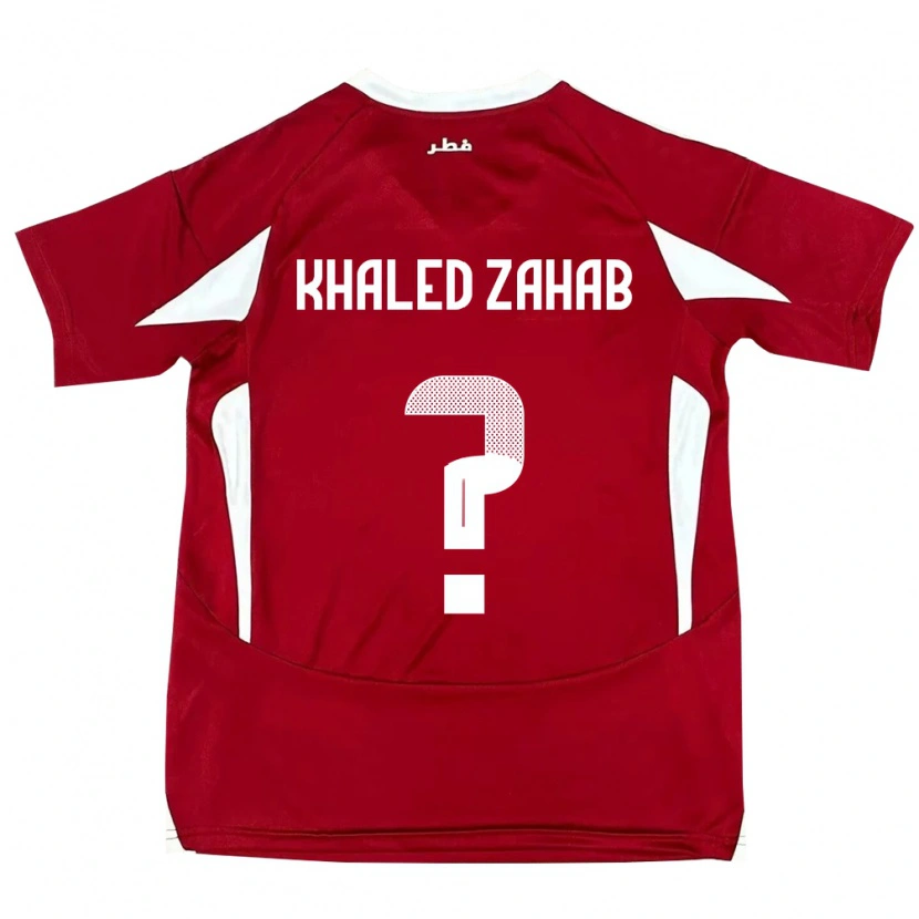 Danxen Hombre Camiseta Catar Abdelrahman Khaled Zahab #0 Rojo 1ª Equipación 24-26 La Camisa