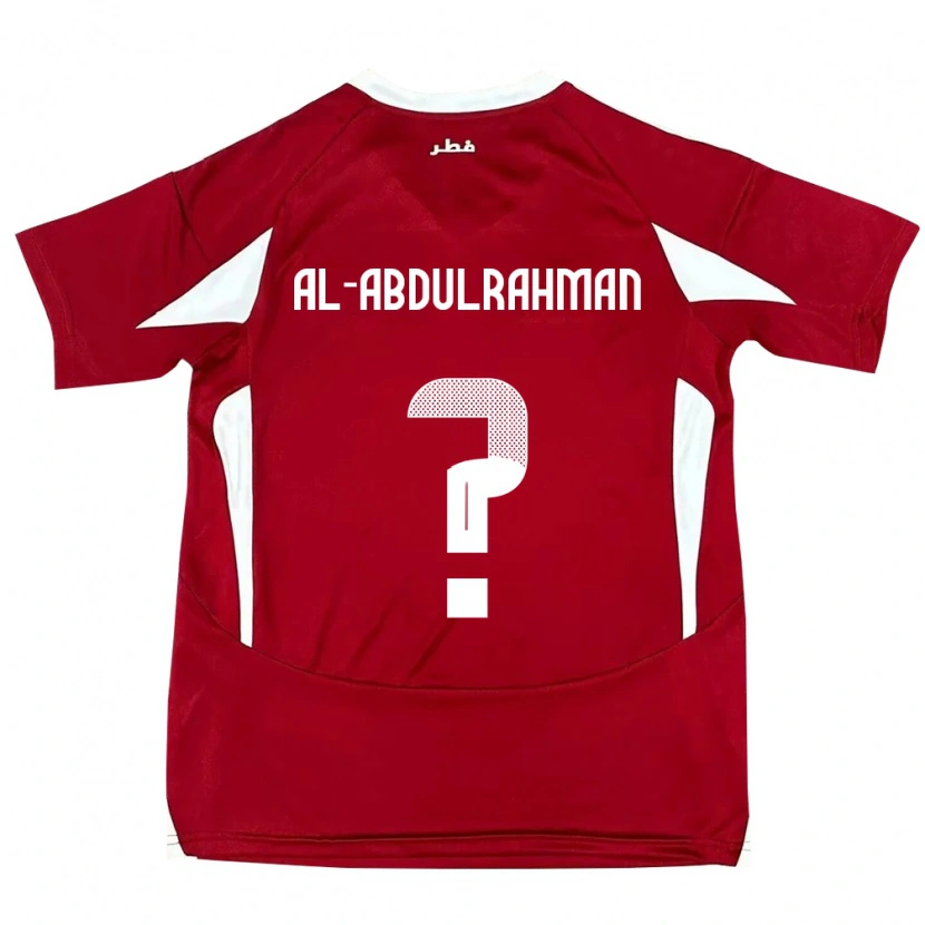 Danxen Hombre Camiseta Catar Sultan Majed Al-Abdulrahman #0 Rojo 1ª Equipación 24-26 La Camisa