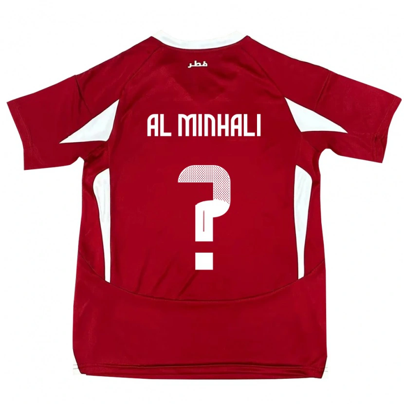 Danxen Hombre Camiseta Catar Ahmad Al Minhali #0 Rojo 1ª Equipación 24-26 La Camisa