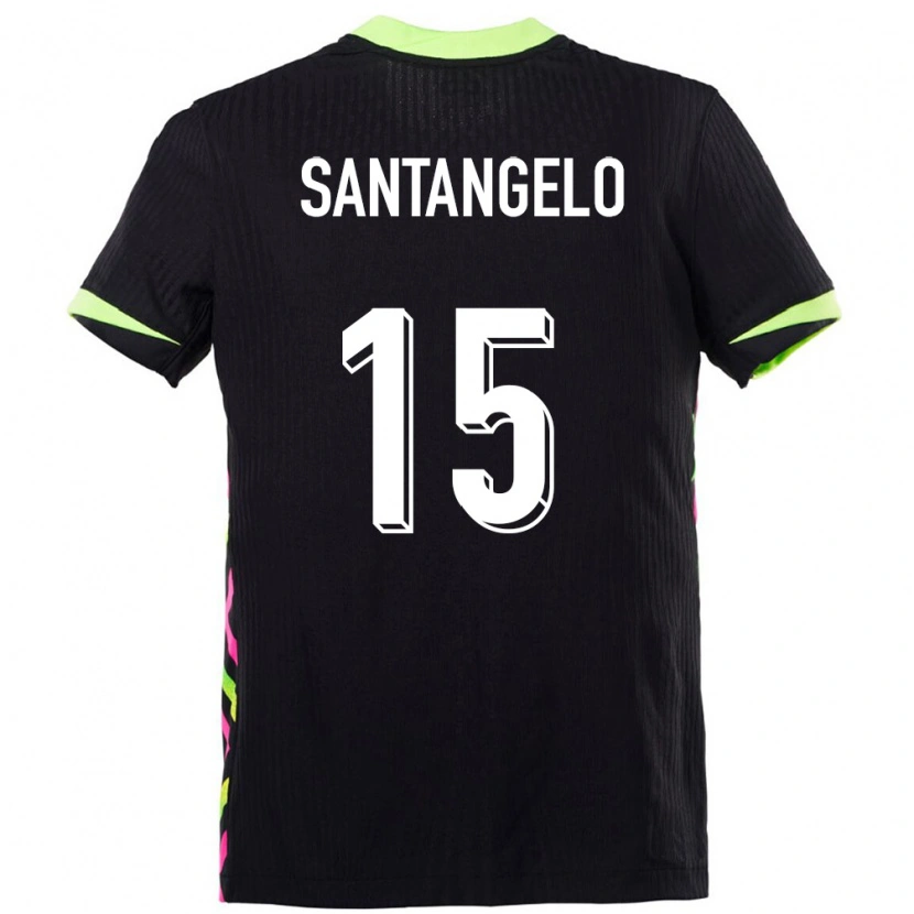 Danxen Hombre Camiseta Australia Marco Santangelo #15 Azul Oscuro 2ª Equipación 24-26 La Camisa