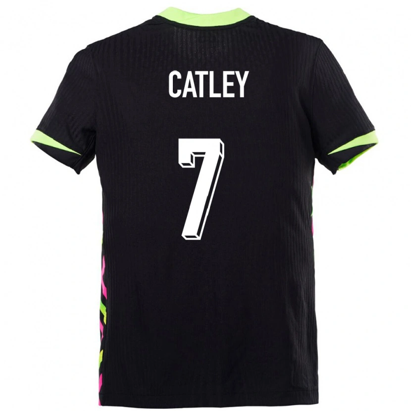 Danxen Hombre Camiseta Australia Stephanie Catley #7 Azul Oscuro 2ª Equipación 24-26 La Camisa
