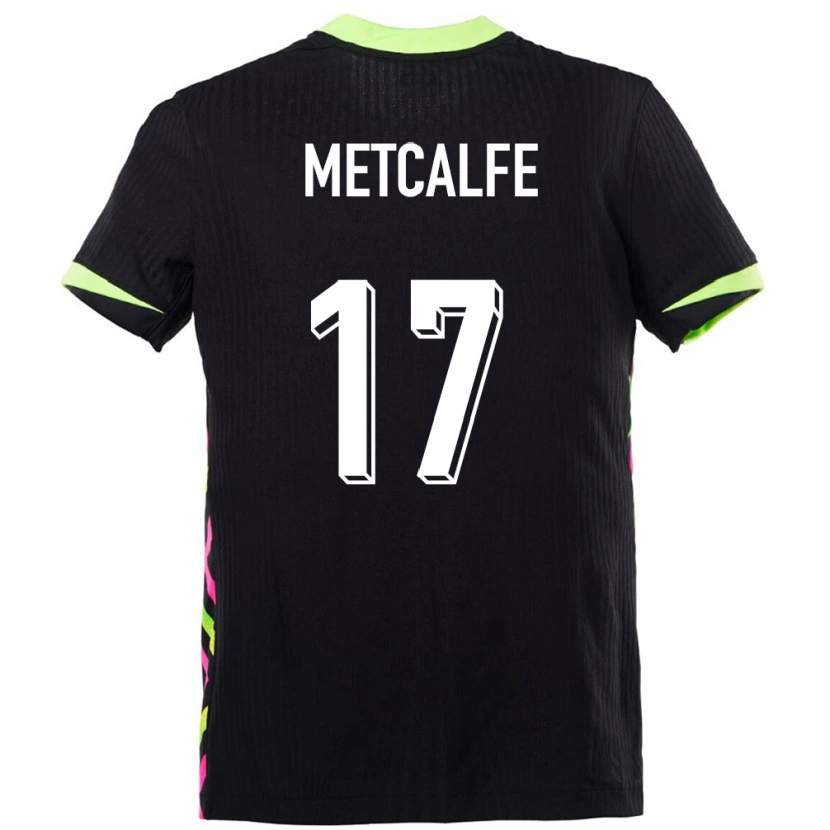 Danxen Hombre Camiseta Australia Connor Metcalfe #17 Azul Oscuro 2ª Equipación 24-26 La Camisa