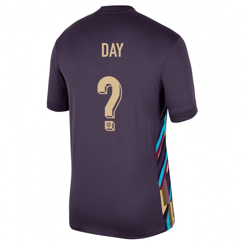 Danxen Hombre Camiseta Inglaterra Frankie Day #0 Pasa Oscura 2ª Equipación 24-26 La Camisa