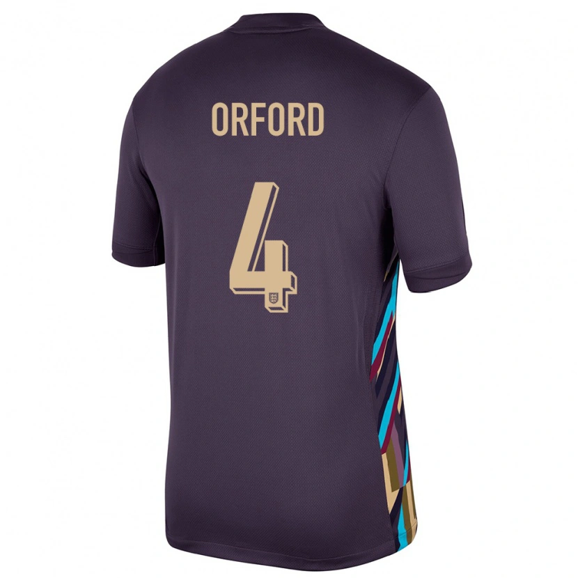 Danxen Hombre Camiseta Inglaterra Lewis Orford #4 Pasa Oscura 2ª Equipación 24-26 La Camisa
