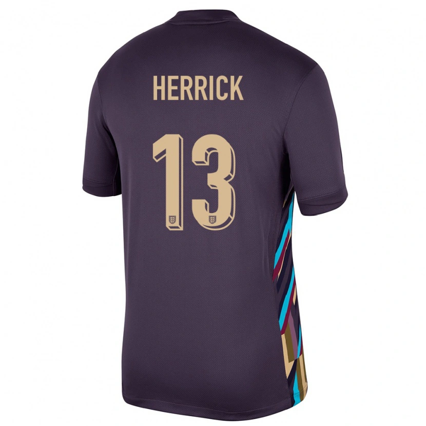 Danxen Hombre Camiseta Inglaterra Finlay Herrick #13 Pasa Oscura 2ª Equipación 24-26 La Camisa