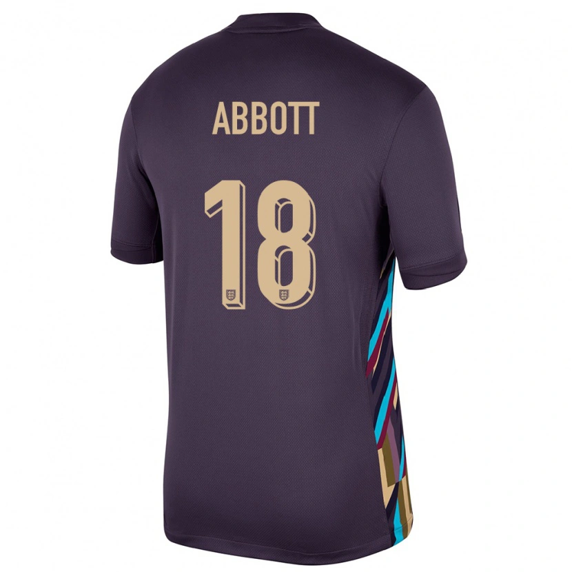 Danxen Hombre Camiseta Inglaterra Zach Abbott #18 Pasa Oscura 2ª Equipación 24-26 La Camisa