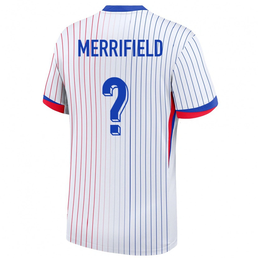 Danxen Hombre Camiseta Francia Loan Merrifield #0 Blanco 2ª Equipación 24-26 La Camisa