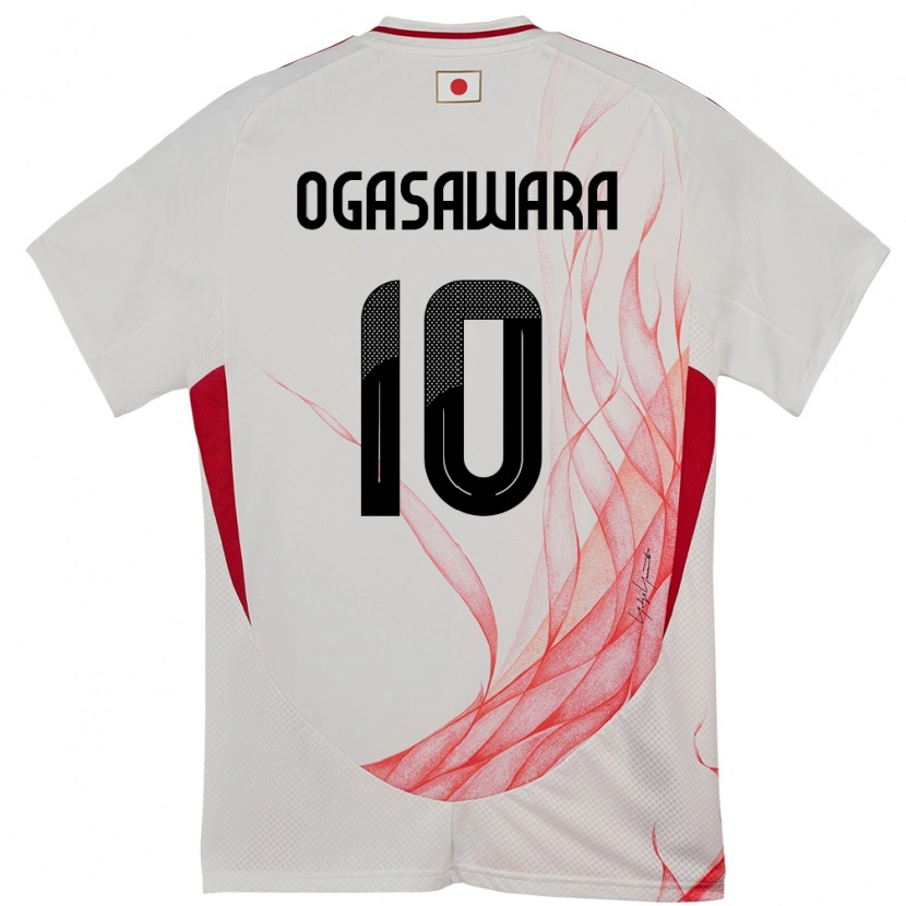 Danxen Hombre Camiseta Japón Hiro Ogasawara #10 Blanco 2ª Equipación 24-26 La Camisa