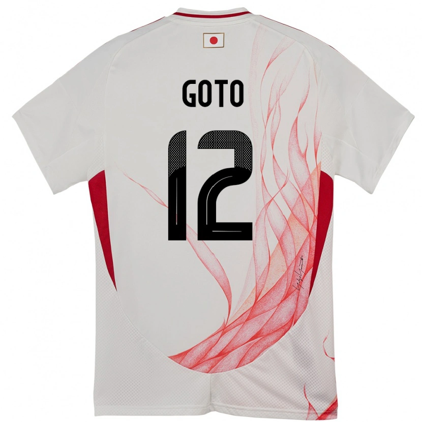 Danxen Hombre Camiseta Japón Wataru Goto #12 Blanco 2ª Equipación 24-26 La Camisa