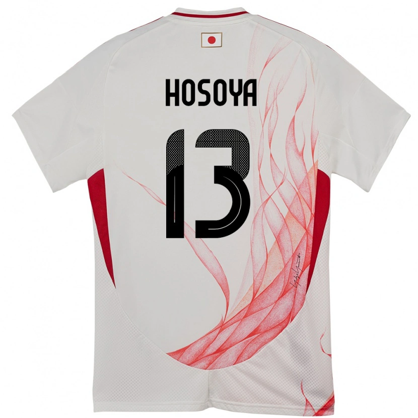 Danxen Hombre Camiseta Japón Mao Hosoya #13 Blanco 2ª Equipación 24-26 La Camisa