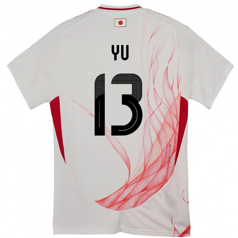 Danxen Hombre Camiseta Japón Yu Hirakawa #13 Blanco 2ª Equipación 24-26 La Camisa