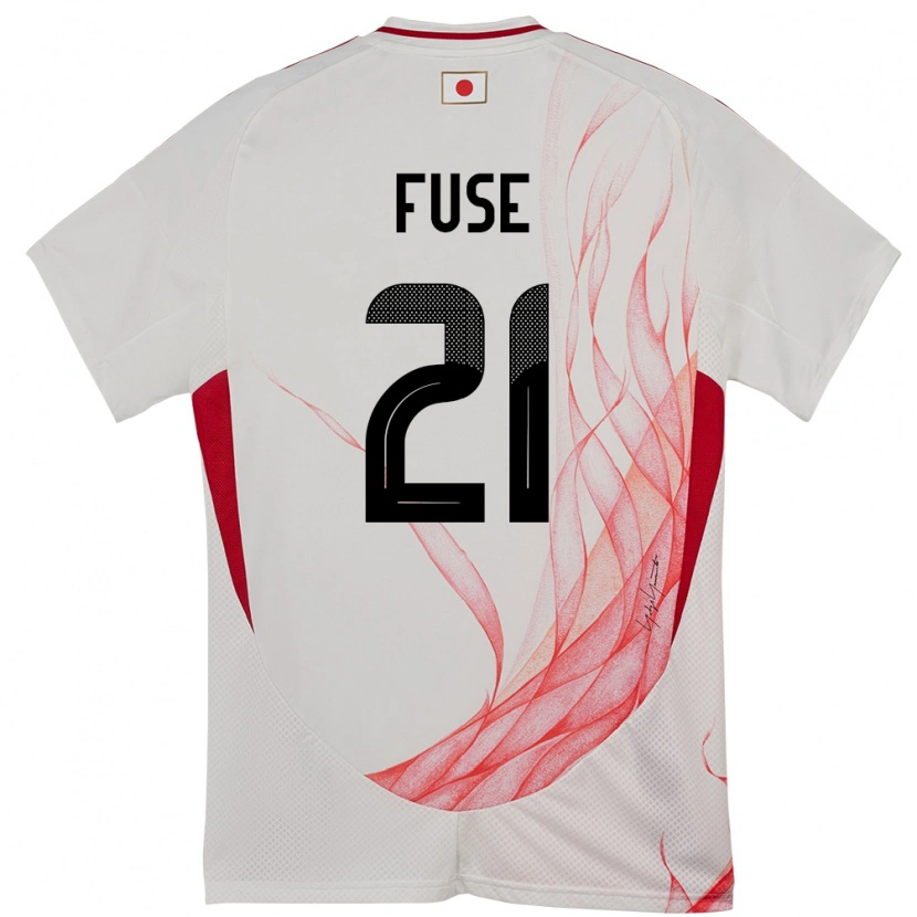 Danxen Hombre Camiseta Japón Katsuma Fuse #21 Blanco 2ª Equipación 24-26 La Camisa