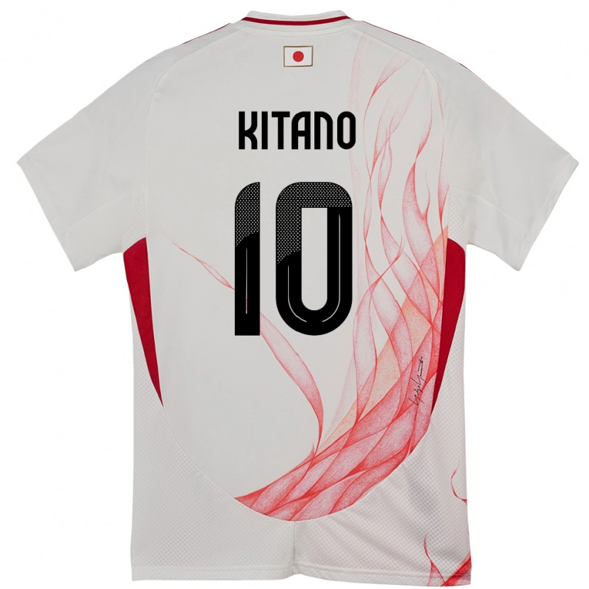 Danxen Hombre Camiseta Japón Sota Kitano #10 Blanco 2ª Equipación 24-26 La Camisa