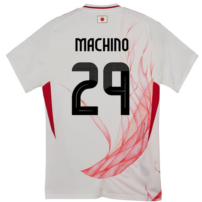 Danxen Hombre Camiseta Japón Shuto Machino #29 Blanco 2ª Equipación 24-26 La Camisa