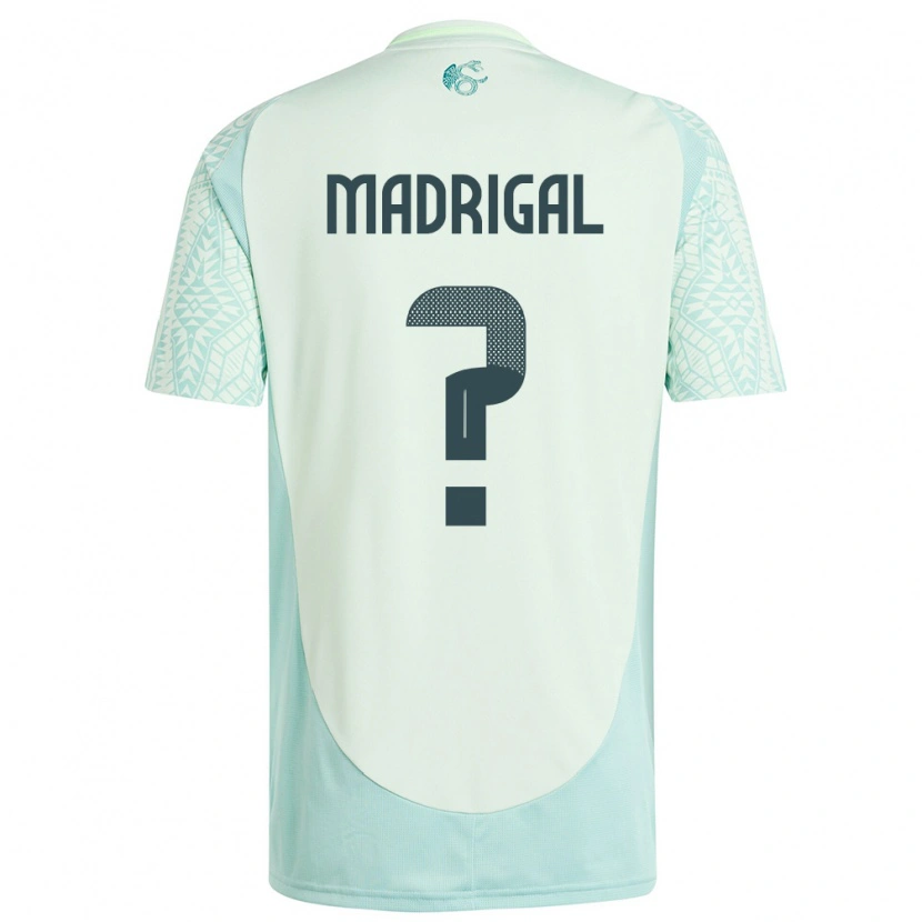 Danxen Hombre Camiseta México David Madrigal #0 Lino Verde 2ª Equipación 24-26 La Camisa
