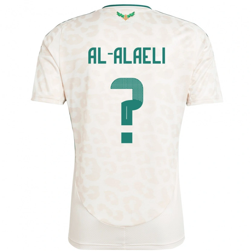 Danxen Hombre Camiseta Arabia Saudita Mishal Al-Alaeli #0 Blanco 2ª Equipación 24-26 La Camisa