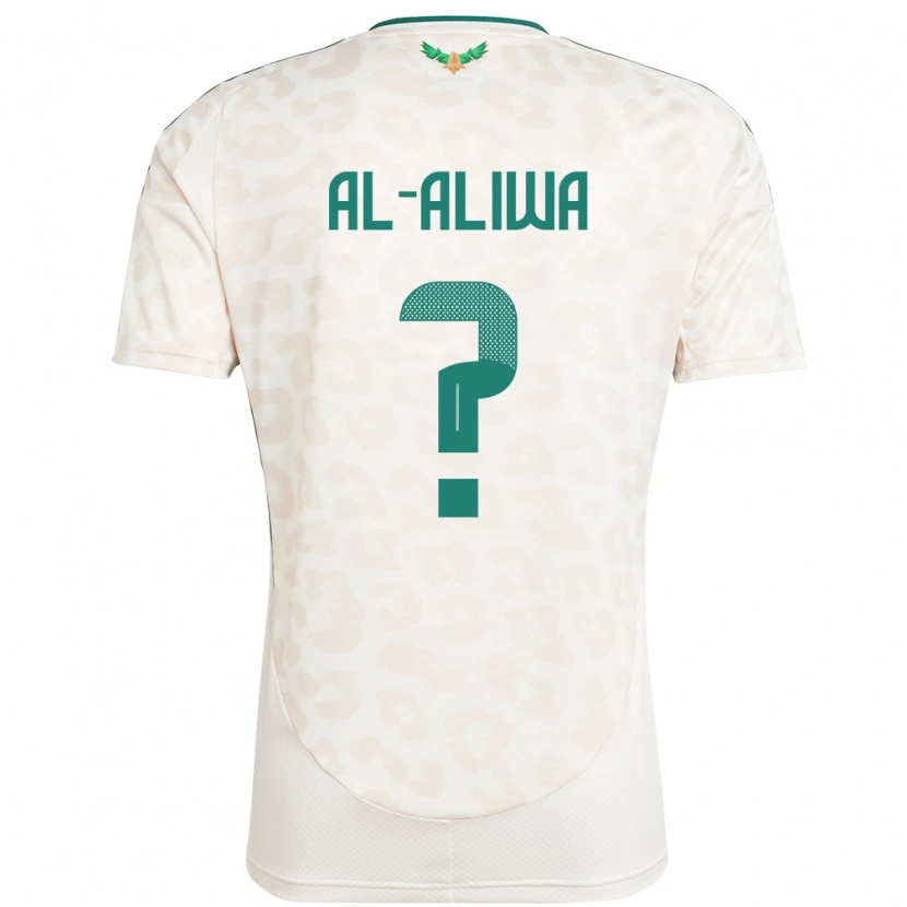 Danxen Hombre Camiseta Arabia Saudita Abdulaziz Al-Aliwa #0 Blanco 2ª Equipación 24-26 La Camisa