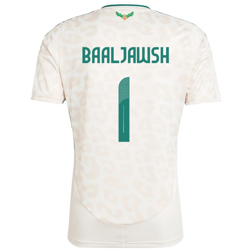 Danxen Hombre Camiseta Arabia Saudita Turki Baaljawsh #1 Blanco 2ª Equipación 24-26 La Camisa