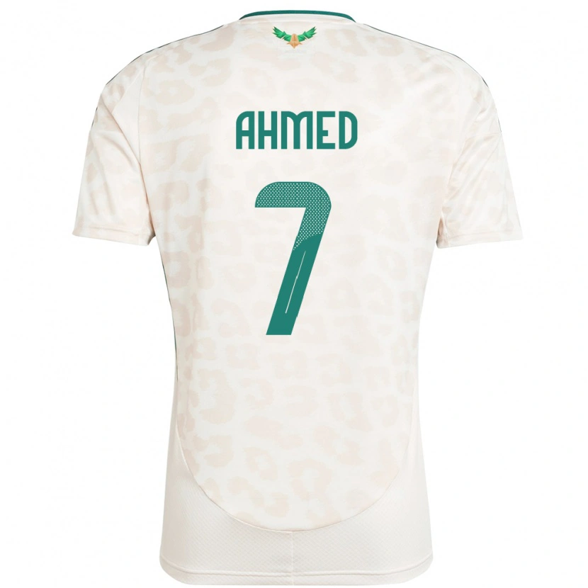 Danxen Hombre Camiseta Arabia Saudita Thari Ahmed #7 Blanco 2ª Equipación 24-26 La Camisa