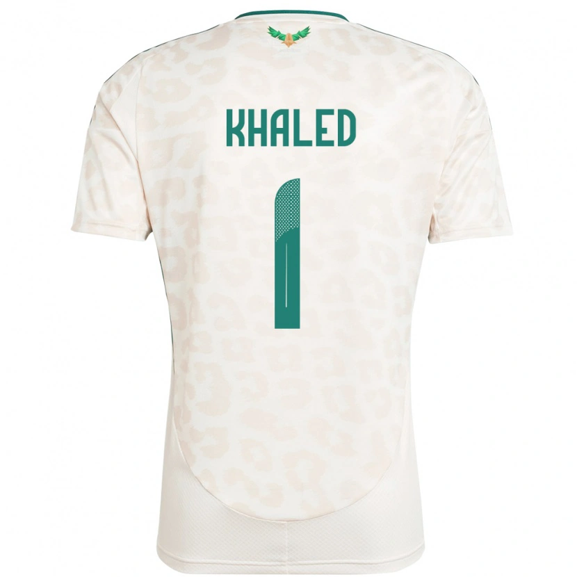 Danxen Hombre Camiseta Arabia Saudita Sarah Khaled #1 Blanco 2ª Equipación 24-26 La Camisa