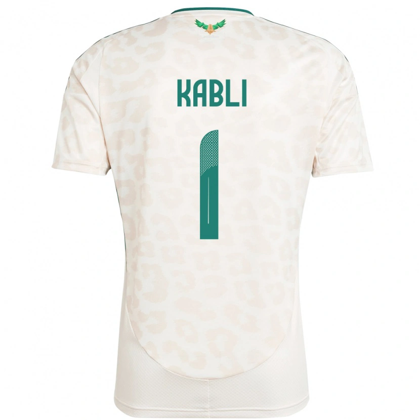 Danxen Hombre Camiseta Arabia Saudita Bader Kabli #1 Blanco 2ª Equipación 24-26 La Camisa