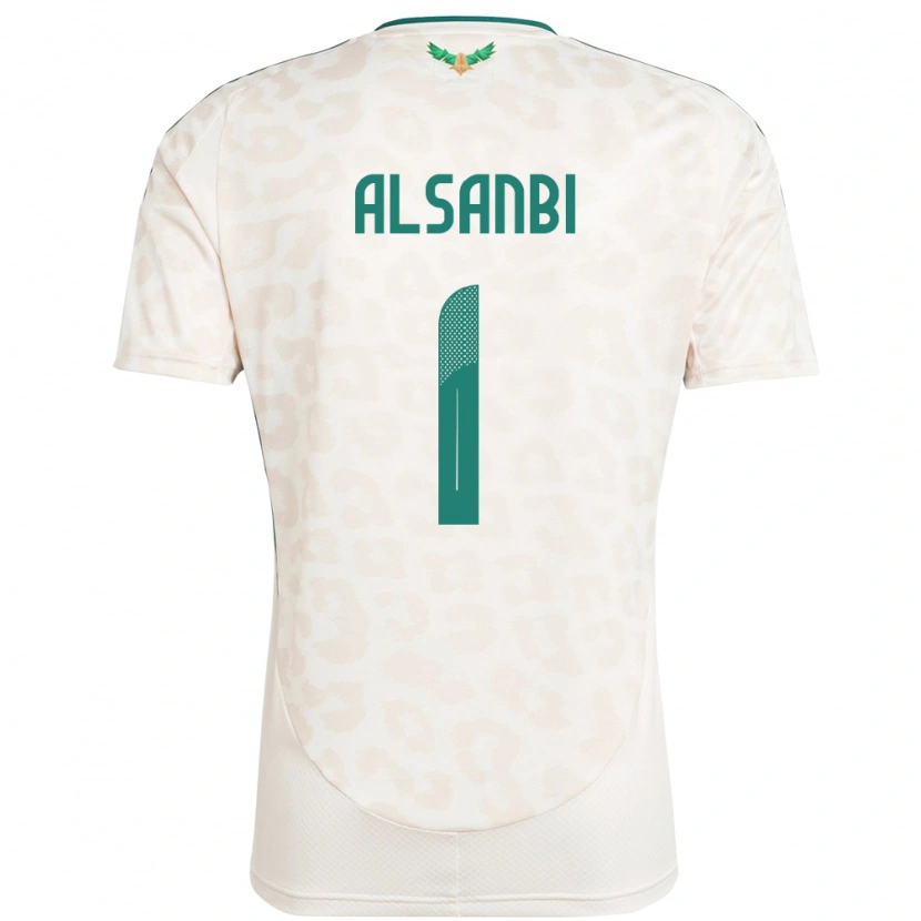 Danxen Hombre Camiseta Arabia Saudita Abdulrahman Alsanbi #1 Blanco 2ª Equipación 24-26 La Camisa