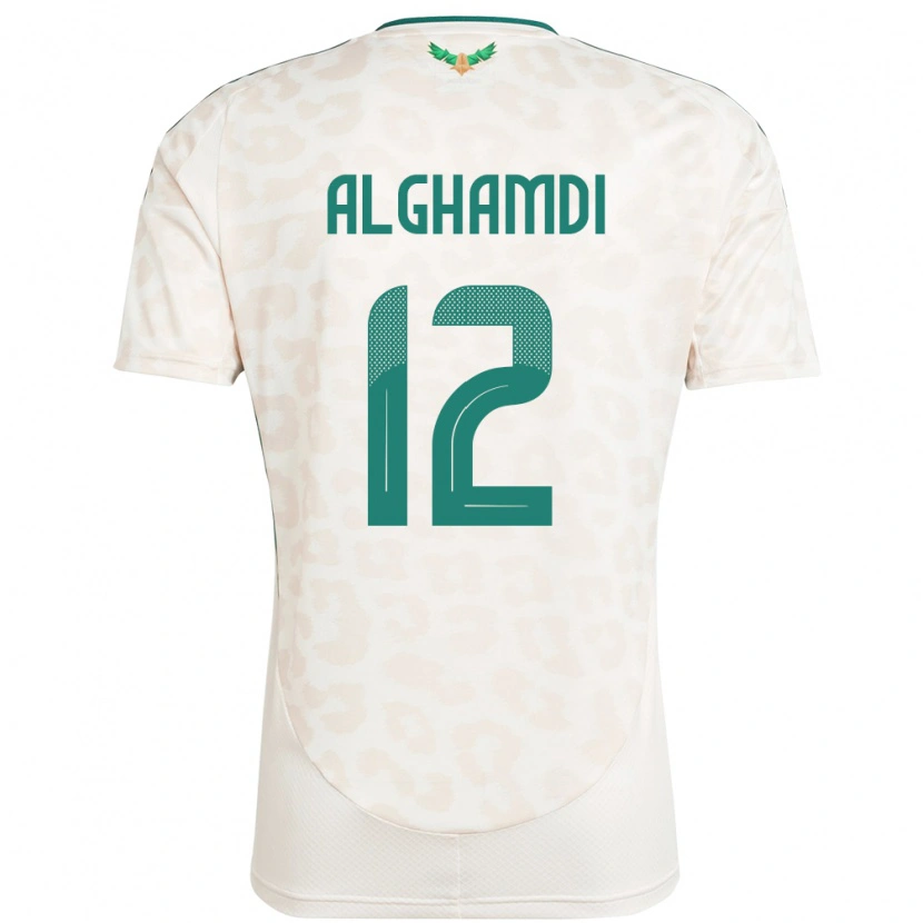 Danxen Hombre Camiseta Arabia Saudita Faisal Alghamdi #12 Blanco 2ª Equipación 24-26 La Camisa