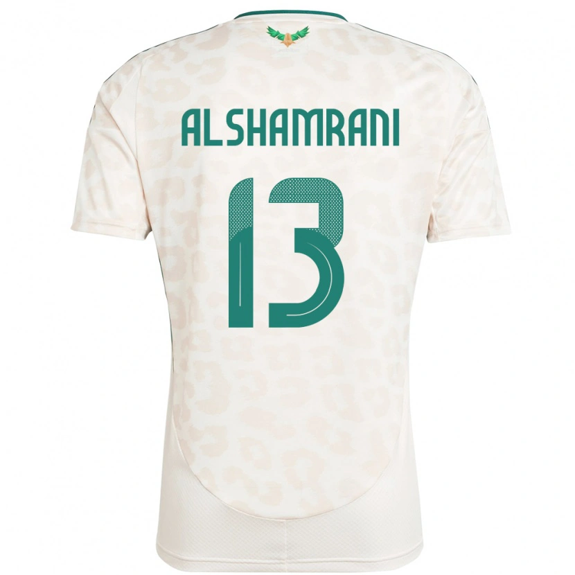 Danxen Hombre Camiseta Arabia Saudita Farha Alshamrani #13 Blanco 2ª Equipación 24-26 La Camisa