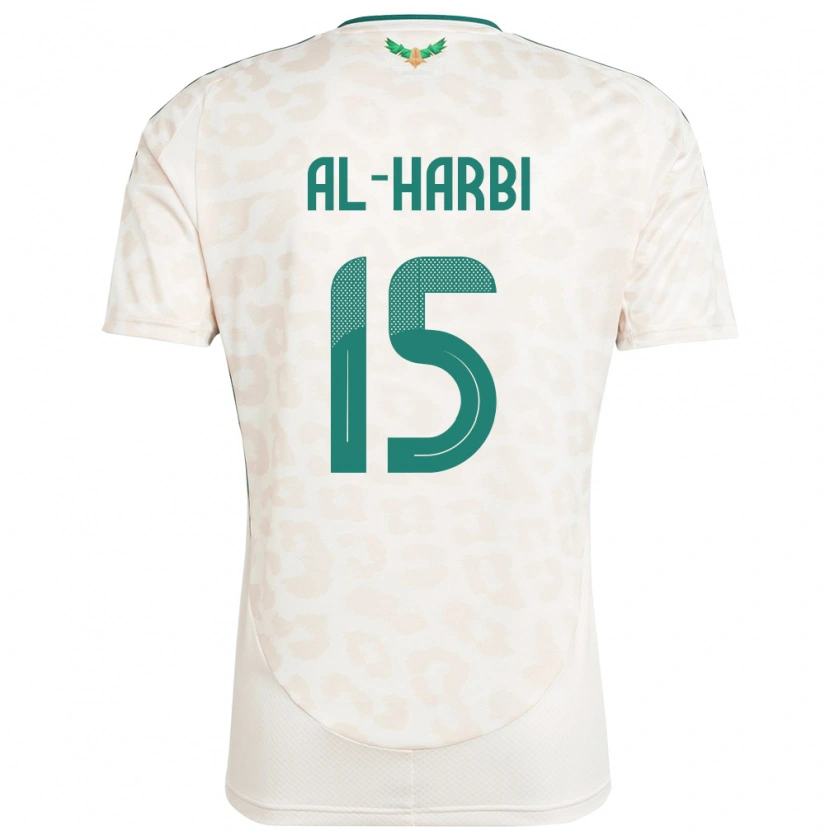 Danxen Hombre Camiseta Arabia Saudita Mashael Al Harbi #15 Blanco 2ª Equipación 24-26 La Camisa
