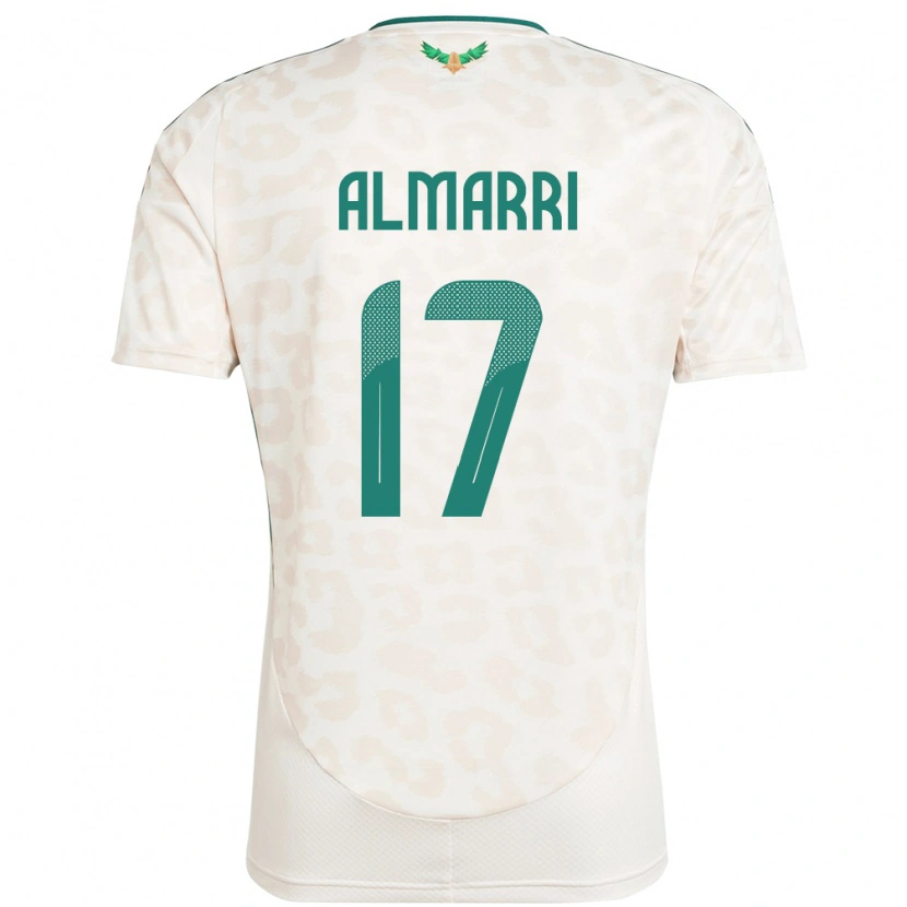 Danxen Hombre Camiseta Arabia Saudita Mohammed Almarri #17 Blanco 2ª Equipación 24-26 La Camisa