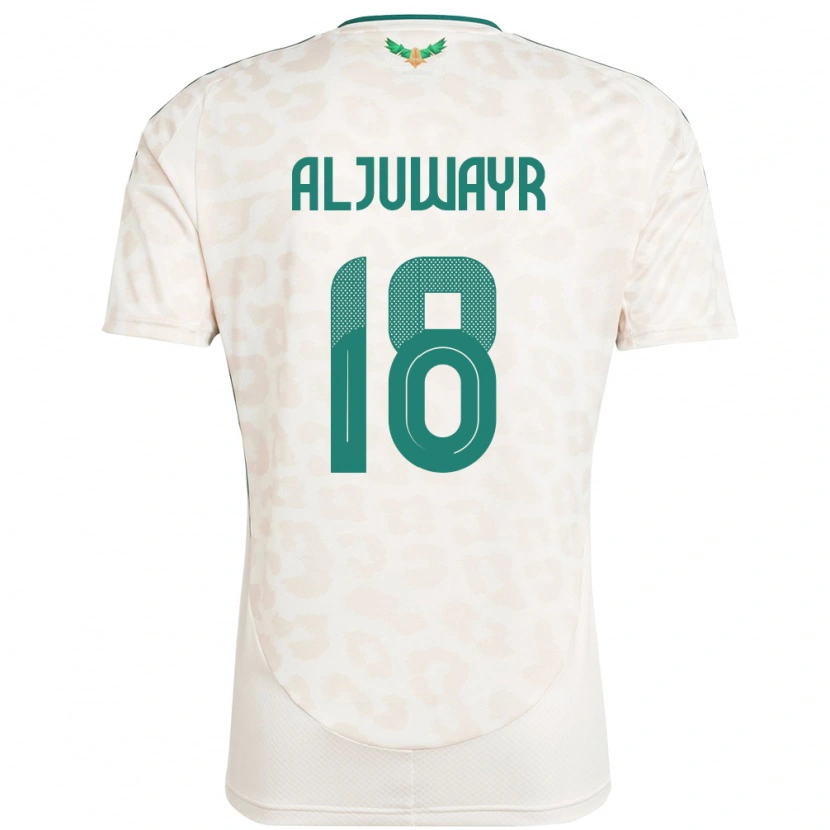 Danxen Hombre Camiseta Arabia Saudita Musab Aljuwayr #18 Blanco 2ª Equipación 24-26 La Camisa
