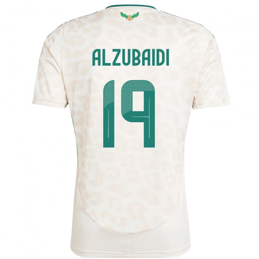 Danxen Hombre Camiseta Arabia Saudita Yaseen Alzubaidi #19 Blanco 2ª Equipación 24-26 La Camisa