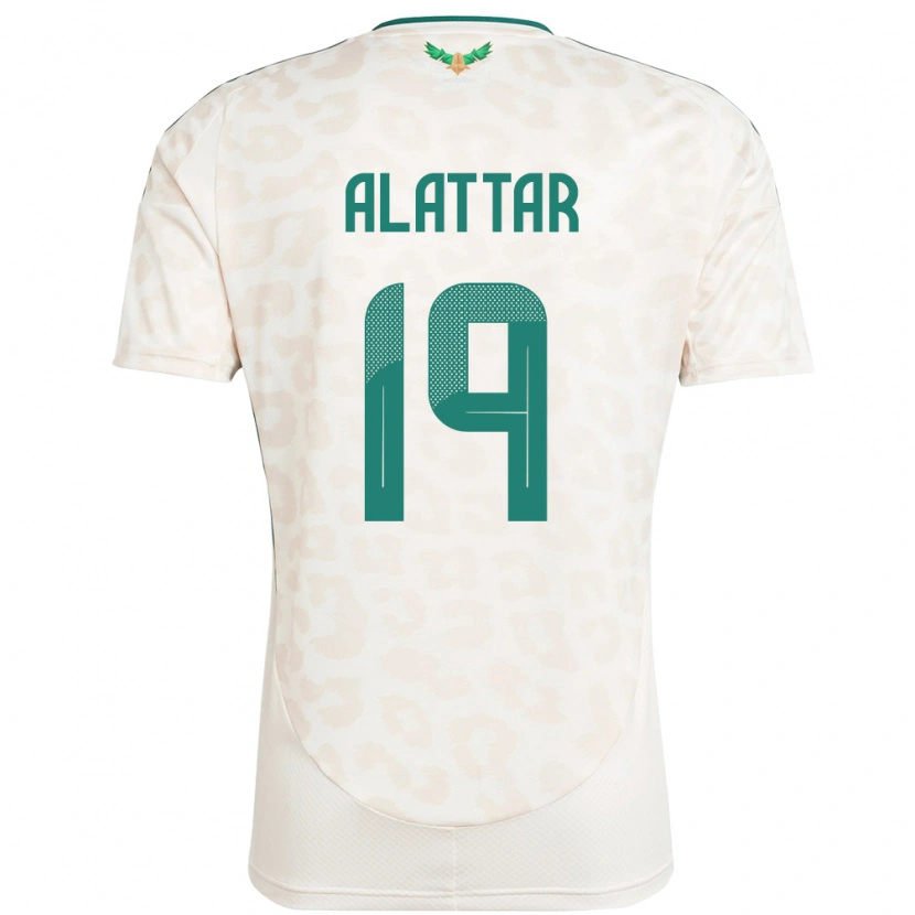 Danxen Hombre Camiseta Arabia Saudita Ramiz Alattar #19 Blanco 2ª Equipación 24-26 La Camisa