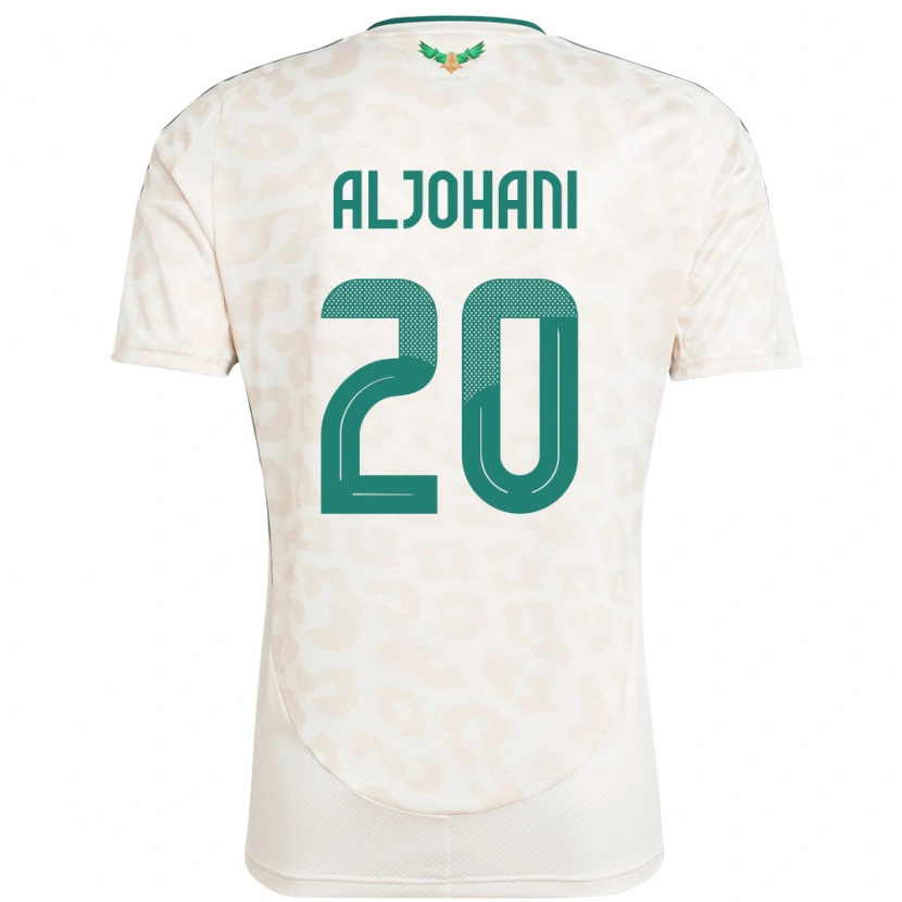 Danxen Hombre Camiseta Arabia Saudita Ziyad Aljohani #20 Blanco 2ª Equipación 24-26 La Camisa