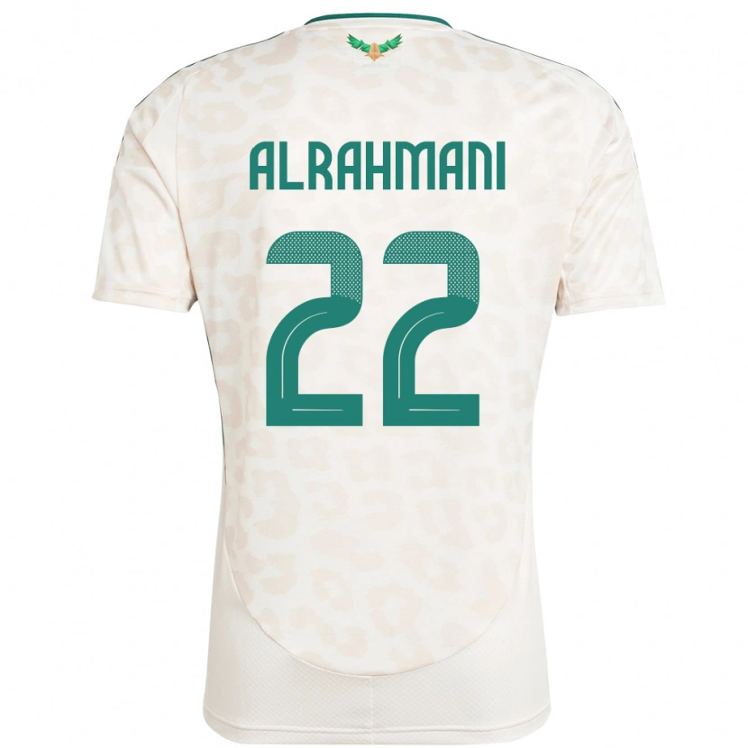 Danxen Hombre Camiseta Arabia Saudita Saleh Alrahmani #22 Blanco 2ª Equipación 24-26 La Camisa