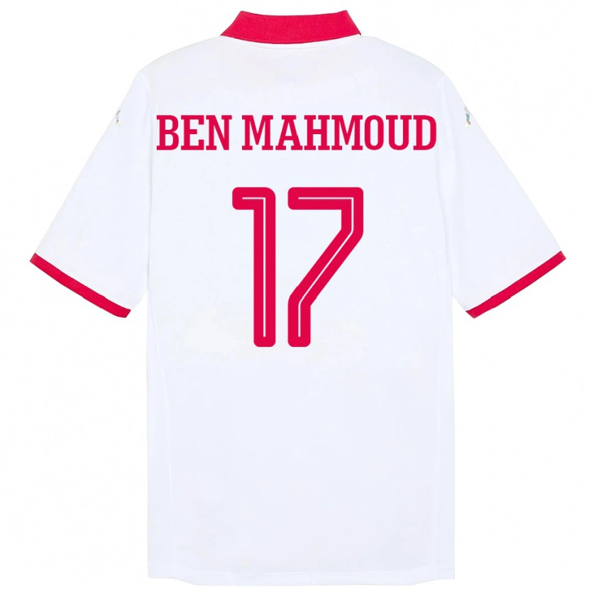 Danxen Hombre Camiseta Túnez Yessine Ben Mahmoud #17 Blanco 2ª Equipación 24-26 La Camisa