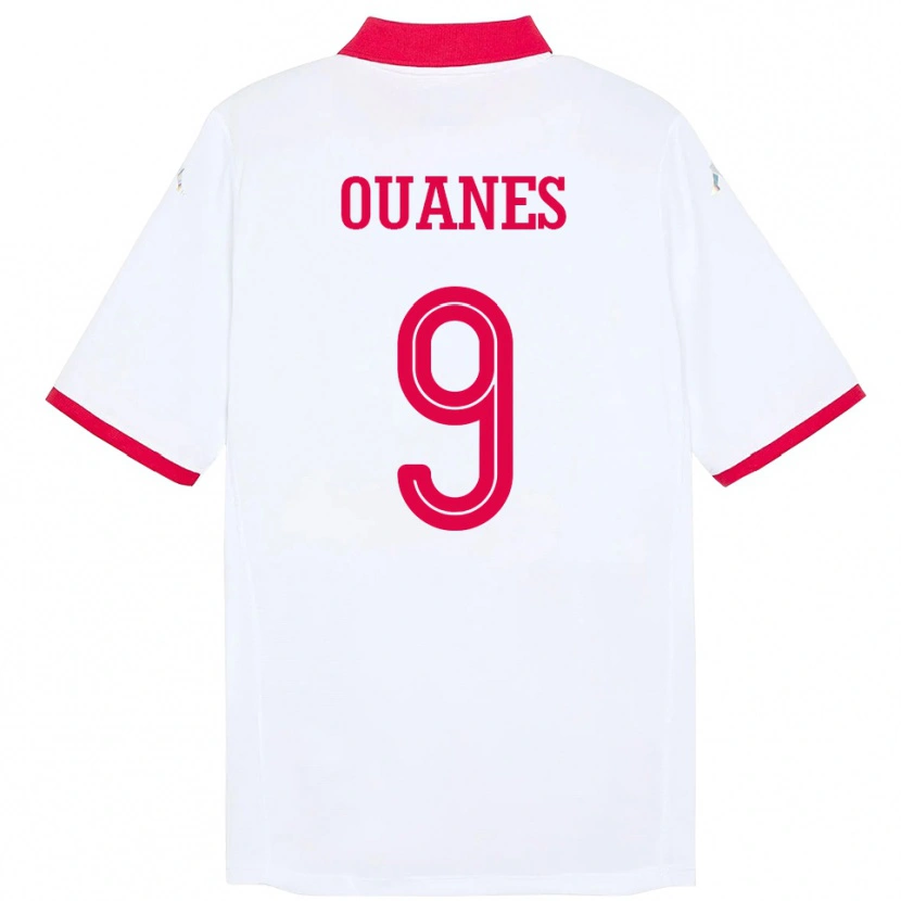 Danxen Hombre Camiseta Túnez Mortadha Ben Ouanes #9 Blanco 2ª Equipación 24-26 La Camisa