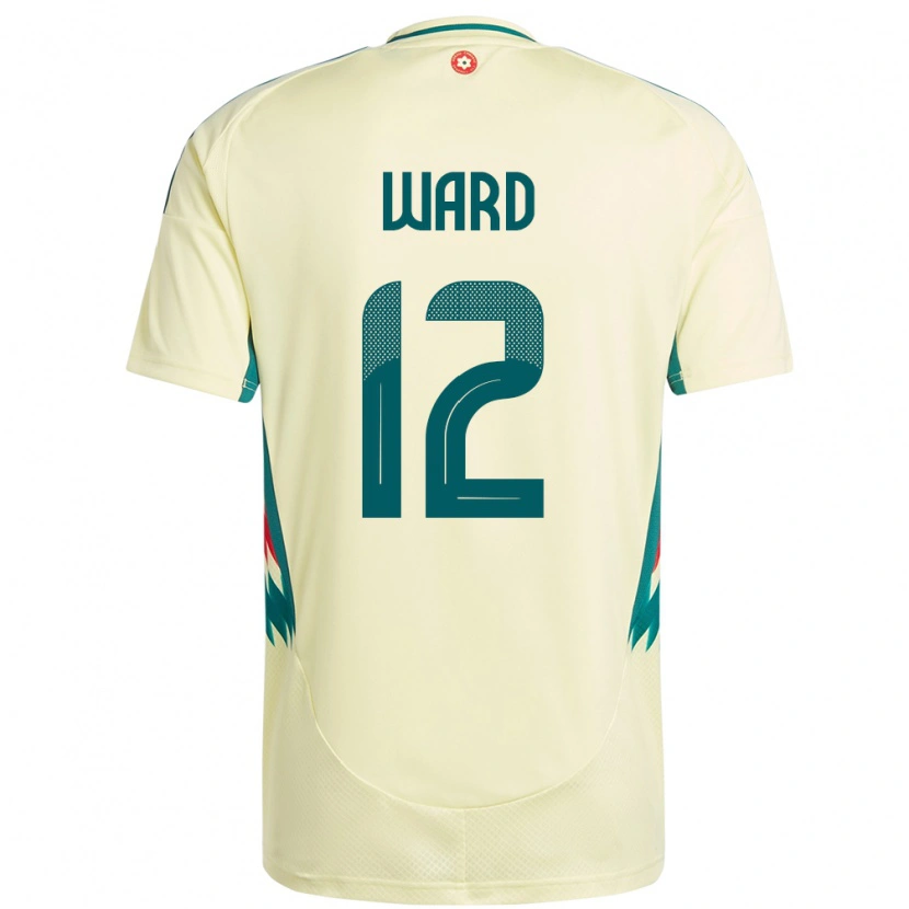 Danxen Hombre Camiseta Gales Danny Ward #12 Beige Amarillo 2ª Equipación 24-26 La Camisa