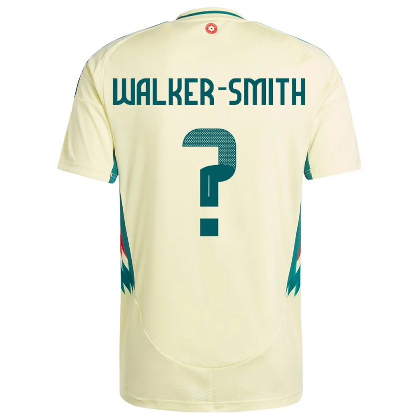 Danxen Hombre Camiseta Gales Charlie Walker-Smith #0 Beige Amarillo 2ª Equipación 24-26 La Camisa