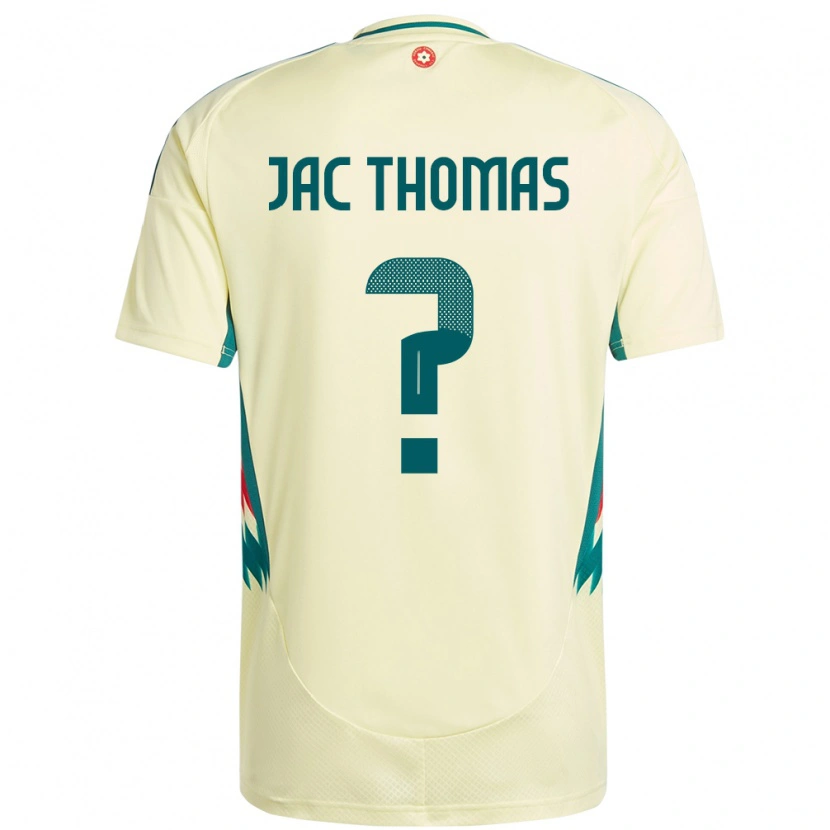 Danxen Hombre Camiseta Gales Jac Thomas #0 Beige Amarillo 2ª Equipación 24-26 La Camisa