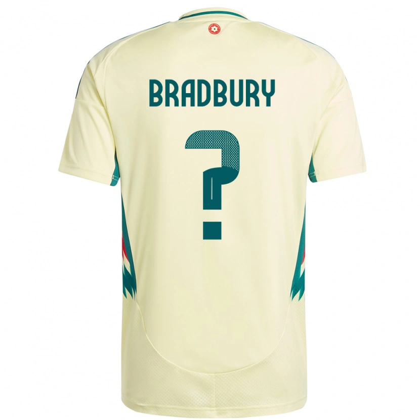 Danxen Hombre Camiseta Gales Makenzie Bradbury #0 Beige Amarillo 2ª Equipación 24-26 La Camisa
