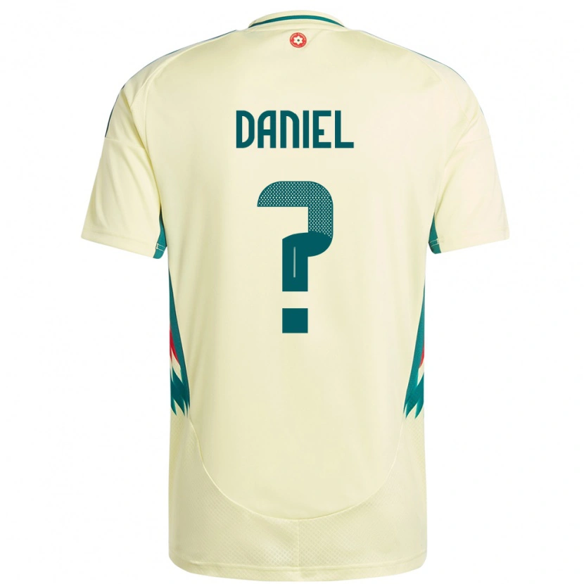 Danxen Hombre Camiseta Gales Hugo Daniel #0 Beige Amarillo 2ª Equipación 24-26 La Camisa