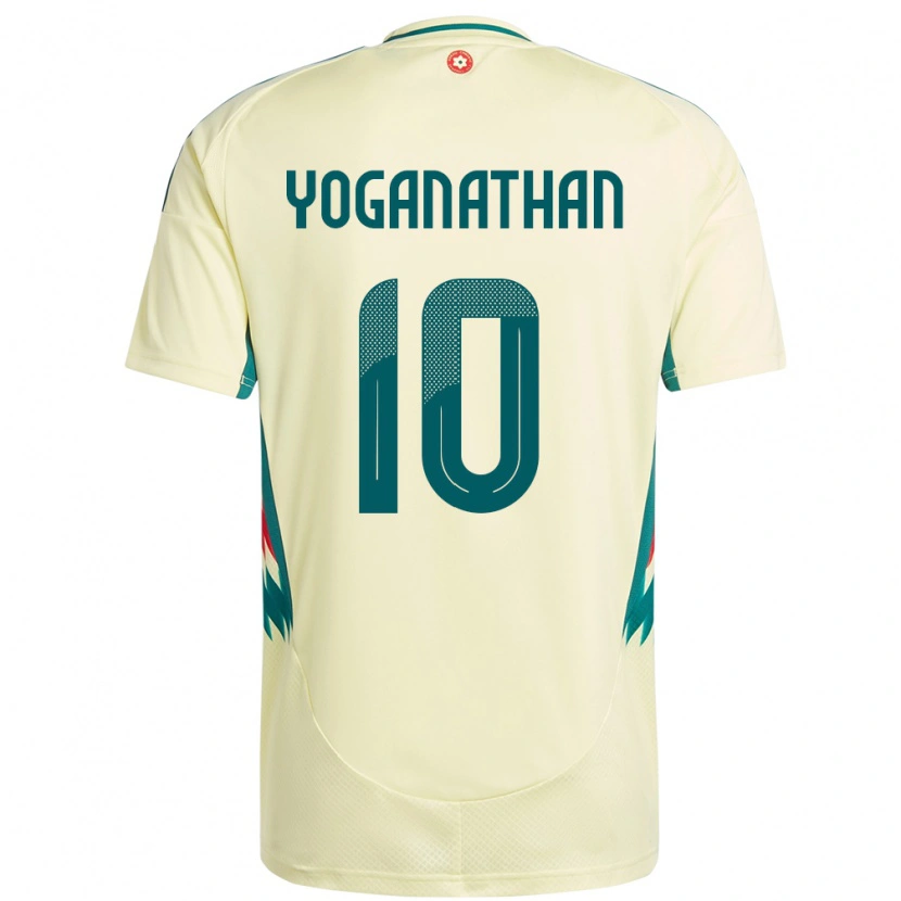 Danxen Hombre Camiseta Gales Vimal Yoganathan #10 Beige Amarillo 2ª Equipación 24-26 La Camisa